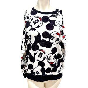 Disney Mickey Mouse  Face Fleece Sweater "Please See Description For Size"